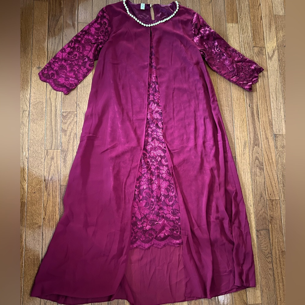 Cape lace dress